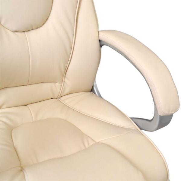 Fotoliu de birou DecoPrim BX-0050 Piele artificială/ Beige photo 5