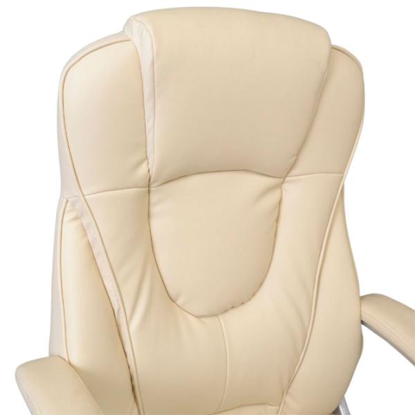 Fotoliu de birou DecoPrim BX-0050 Piele artificială/ Beige photo 7