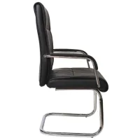 Fotoliu de birou DecoPrim F-81 ECO Piele/ Black photo 4