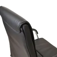 Fotoliu de birou DecoPrim F-81 ECO Piele/ Black photo 5