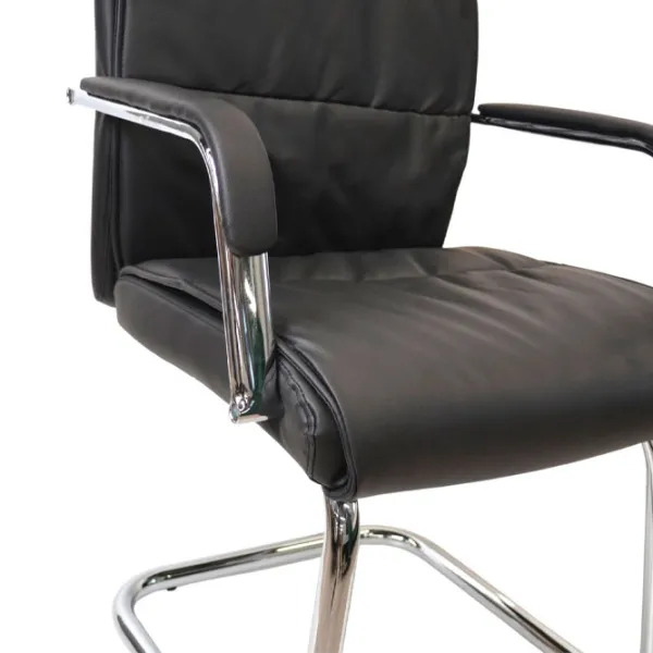 Офисное кресло DecoPrim F-81 ЭКО Кожа/ Черный photo 7 Офисное кресло DecoPrim F-81 ЭКО Кожа/ Черный photo 7