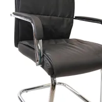 Fotoliu de birou DecoPrim F-81 ECO Piele/ Black photo 7