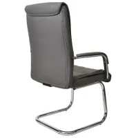 Fotoliu de birou DecoPrim F-81 ECO Piele/ Gray photo 2