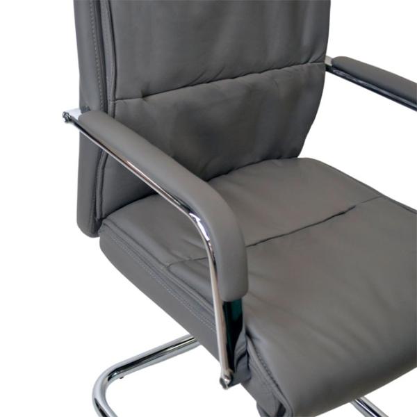 Офисное кресло DecoPrim F-81 ЭКО Кожа/ Серый photo 4 Офисное кресло DecoPrim F-81 ЭКО Кожа/ Серый photo 4