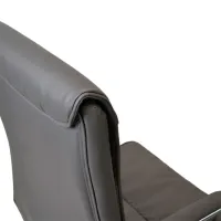 Fotoliu de birou DecoPrim F-81 ECO Piele/ Gray photo 5