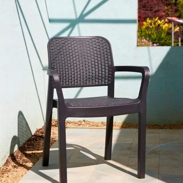 Садовый стул Keter Samanna Пластик/ Пластик/ Коричневый photo 2 Садовый стул Keter Samanna Пластик/ Пластик/ Коричневый photo 2