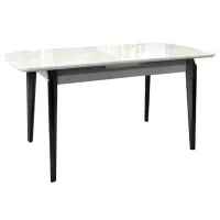 Masă de bucătărie extensibilă DecoPrim ELVERUM Ceramică/ White photo 2