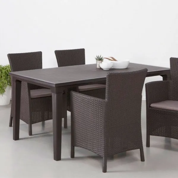 Scaun de grădină Keter Iowa Plastic/ Plastic/ Brown Beige photo 2