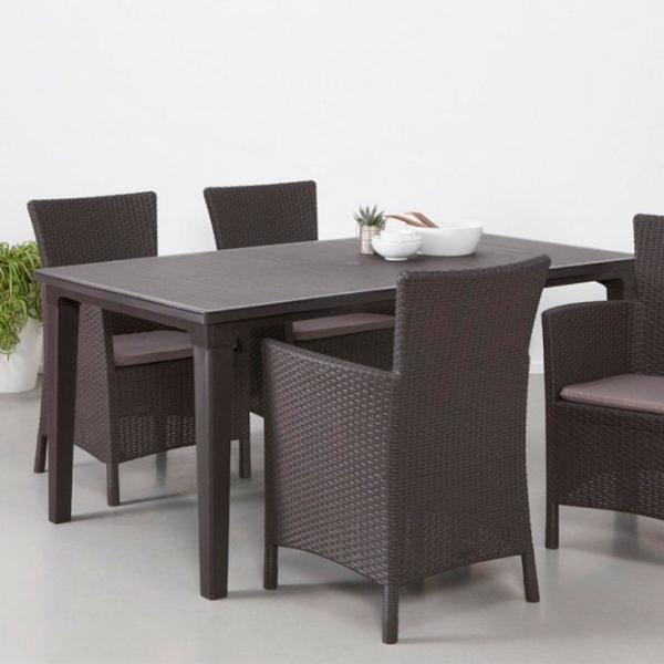 Scaun de grădină Keter Iowa Plastic/ Plastic/ Brown Beige photo 2