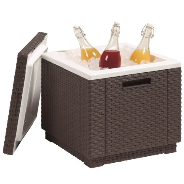 Masă de grădină Keter Ice Cube Brown (209457) Pătrat/ Brown photo 2