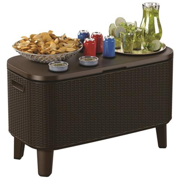 Садовый стол Keter Bevy Bar Large Cool (246857) Овальный/ Коричневый photo 2