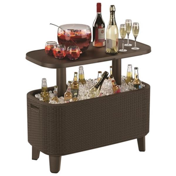 Садовый стол Keter Bevy Bar Large Cool (246857) Овальный/ Коричневый photo 3