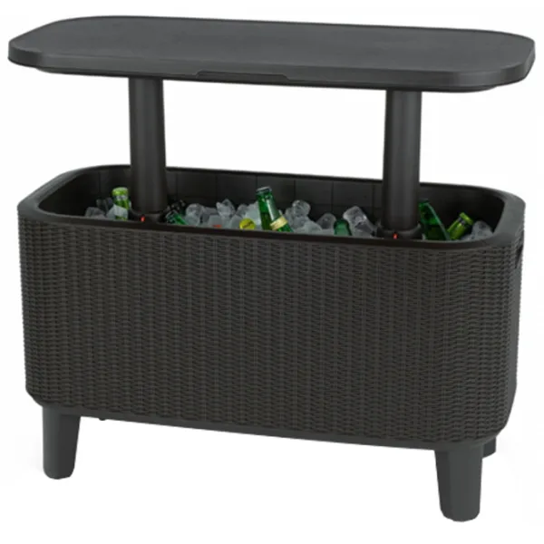 Masă de grădină Keter Bevy Bar Large Cool (246853) Oval/ Graphite photo 2