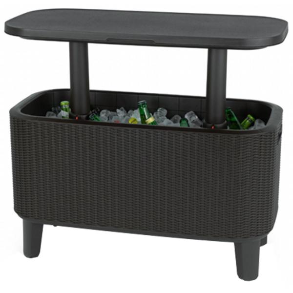 Masă de grădină Keter Bevy Bar Large Cool (246853) Oval/ Graphite photo 2