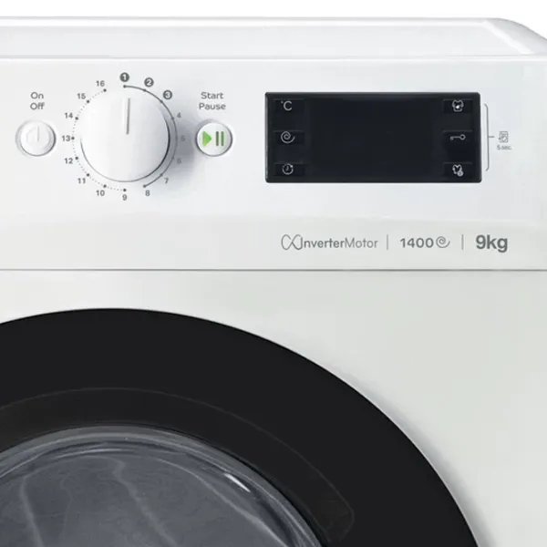 Mașină de spălat Indesit MTWE 91484 WK 9 kg / 1400 rpm / White photo 6