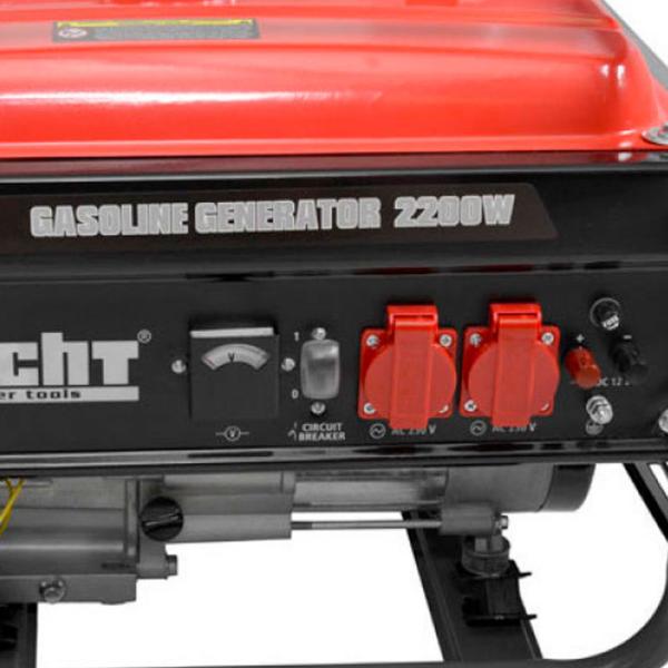 Генератор Hecht GG 2500 2 x 230 В/ 1 x 12 В Бензин/ 2 кВт photo 5 Генератор Hecht GG 2500 2 x 230 В/ 1 x 12 В Бензин/ 2 кВт photo 5