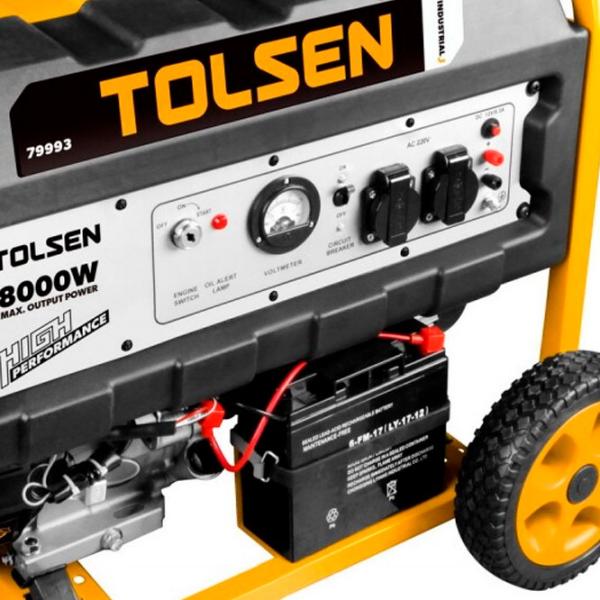 Generator de curent Tolsen 79993 220 V Benzină/ 7.5 kW photo 4