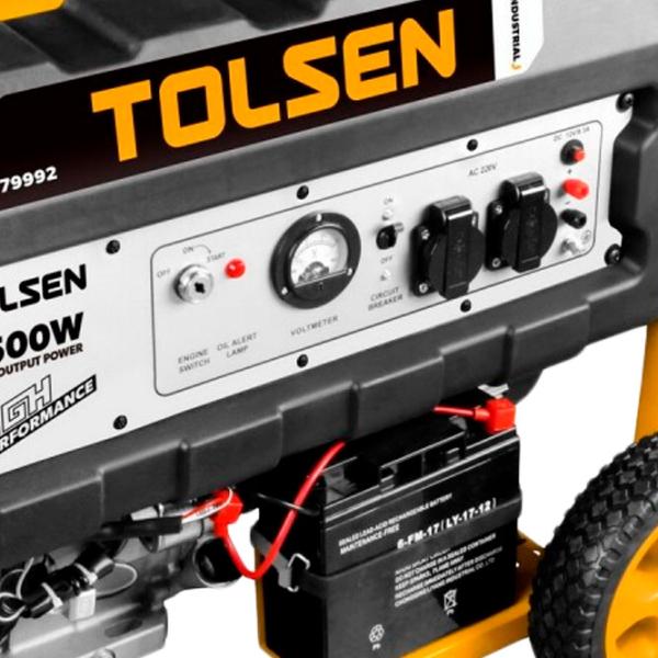 Generator de curent Tolsen 79992 220 V Benzină/ 5 kW photo 2