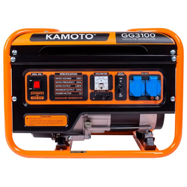 Generator de curent Kamoto GG 3100 230 V Benzină/ 2.8 kW photo 2 Generator de curent Kamoto GG 3100 230 V Benzină/ 2.8 kW photo 2