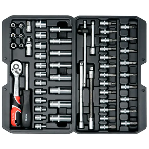 Set chei tubulare cu clichet Yato YT14501 Cantitatea în set: 56 buc. photo 2