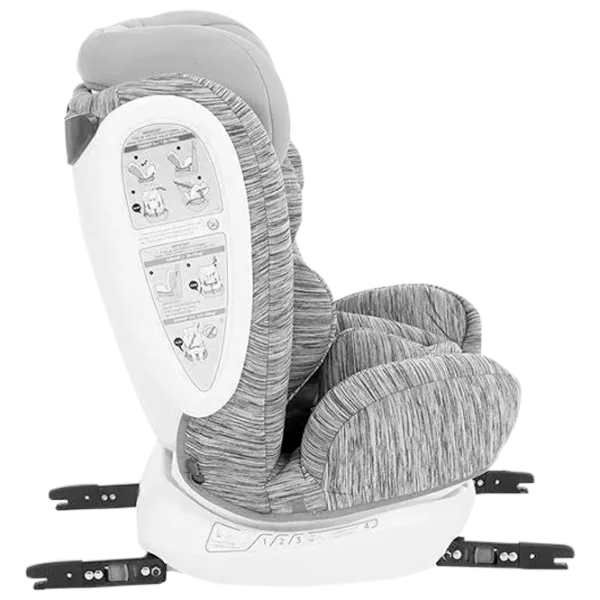 Scaun auto Kikka Boo 4 Fix Double  0 luni - 12 ani / 36 kg / Dark Gray photo 4