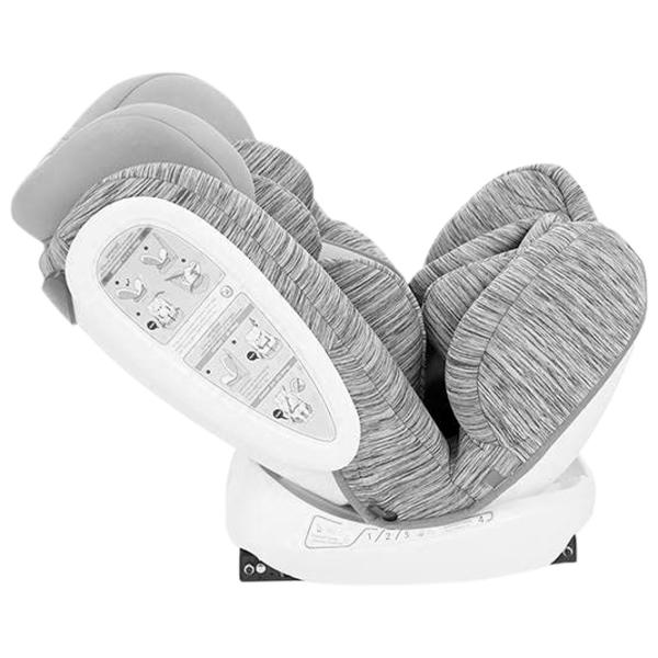 Scaun auto Kikka Boo 4 Fix Double  0 luni - 12 ani / 36 kg / Dark Gray photo 5