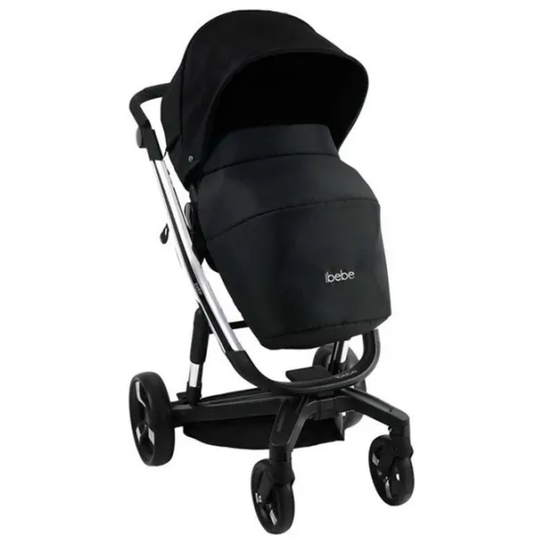 Детская коляска ibebe istop 1004528-004/ Черный photo 5