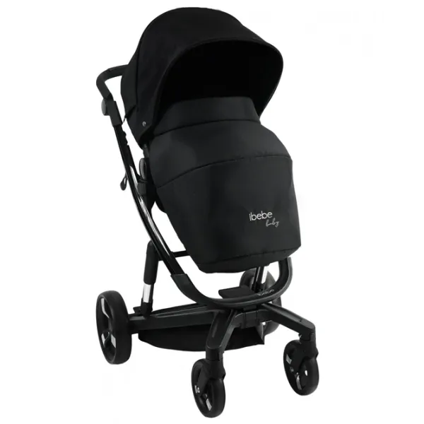 Детская коляска ibebe istop 1004528-005/ Черный photo 5