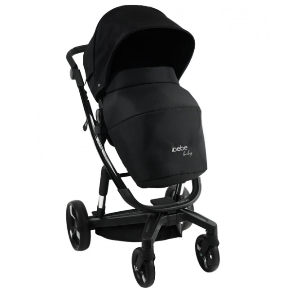 Детская коляска ibebe istop 1004528-005/ Черный photo 5