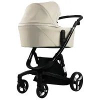 Детская коляска ibebe istop 1004528-001/ Бежевый photo 4