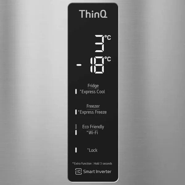 Frigider LG GW-B509SMUM cu congelator jos 384 l / 203 cm / Inox photo 7