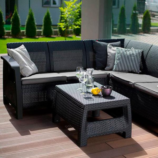 Set mobilă terasă Keter Bahamas Relax Aluminiu/ Plastic/ Plastic/ Graphite photo 2
