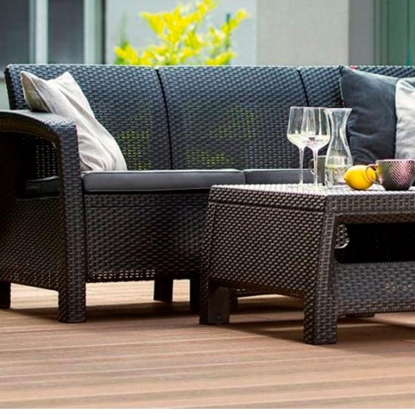 Set mobilă terasă Keter Bahamas Relax Aluminiu/ Plastic/ Plastic/ Graphite photo 3