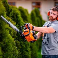 Mașină de tuns gard viu Villager VHPT 27 E pe benzină/ Orange photo 6