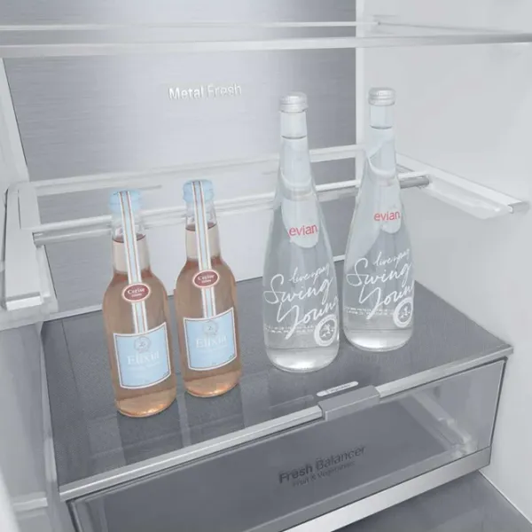 Frigider LG GW-B509SAUM cu congelator jos 384 l / 203 cm / Inox photo 9