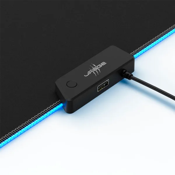Covoraș pentru mouse Hama Lethality 200 Illuminated Blue Black photo 4