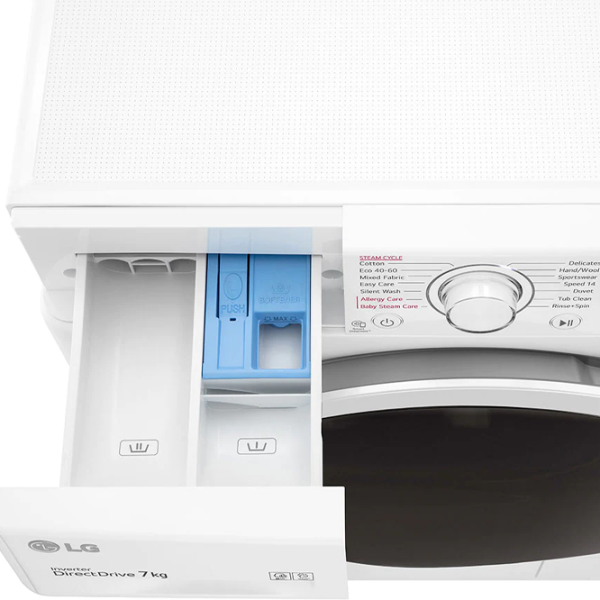 Mașină de spălat LG F2WV3S7AIDD 7 kg / 1200 rpm / White photo 9