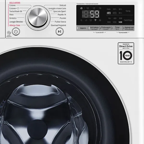 Mașină de spălat LG F4WV509S1E 9 kg / 1400 rpm / White photo 8 Mașină de spălat LG F4WV509S1E 9 kg / 1400 rpm / White photo 8