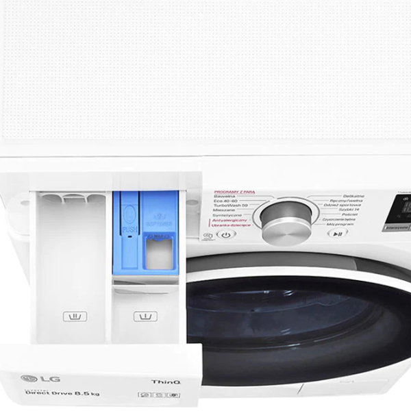 Mașină de spălat LG F2WV5S8S0E 8.5 kg / 1200 rpm / White photo 9