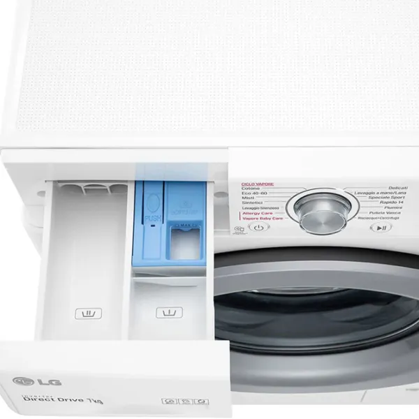 Mașină de spălat LG F2WV3S7S4E 7 kg / 1200 rpm / White photo 8