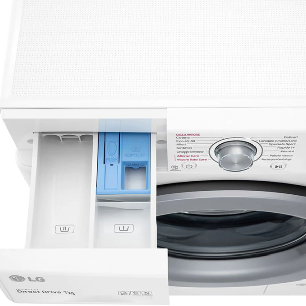 Mașină de spălat LG F2WV3S7S4E 7 kg / 1200 rpm / White photo 8