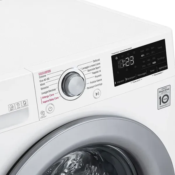 Mașină de spălat LG F2WV3S7S4E 7 kg / 1200 rpm / White photo 9