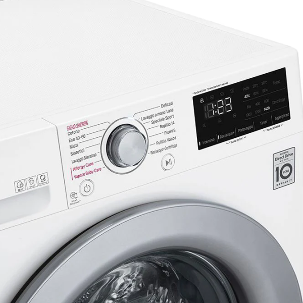 Mașină de spălat LG F2WV3S7S4E 7 kg / 1200 rpm / White photo 9