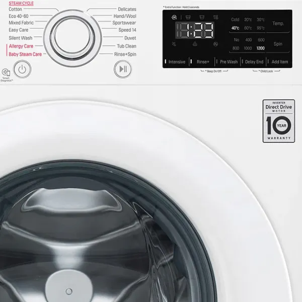 Mașină de spălat LG F2WV3S7S3E 7 kg / 1200 rpm / White photo 8