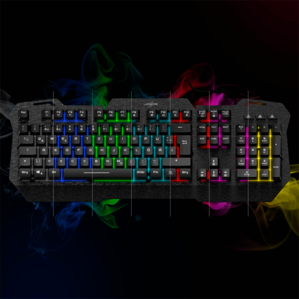 Клавиатура Hama Exodus 450 Metal Проводная/ Черный photo 4 Клавиатура Hama Exodus 450 Metal Проводная/ Черный photo 4