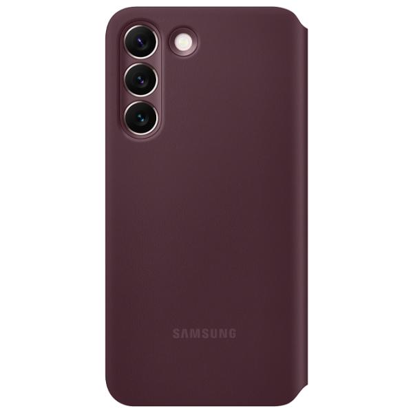 Чехол для смартфона Samsung Galaxy S22 Samsung/ Smart Clear View/ Пластик/ Бордовый Cherry photo 2