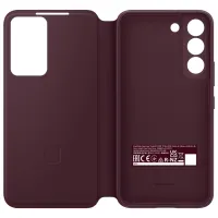 Чехол для смартфона Samsung Galaxy S22 Samsung/ Smart Clear View/ Пластик/ Бордовый Cherry photo 5
