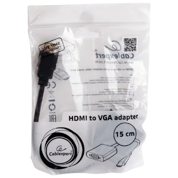 Адаптер Cablexpert A-HDMI-VGA-03 Черный photo 2