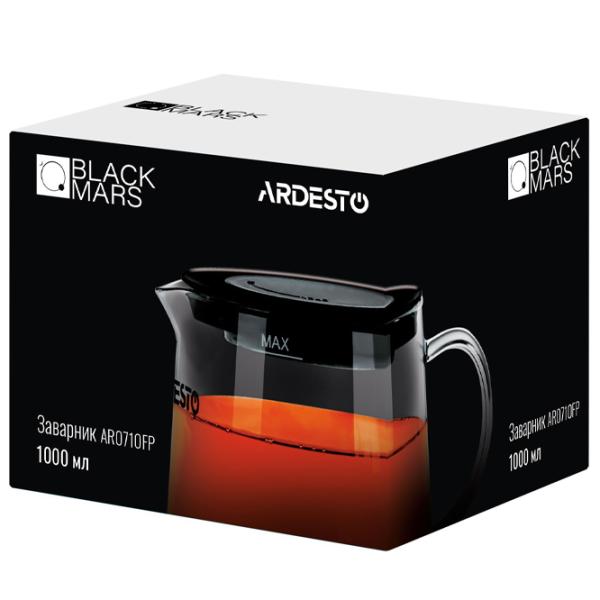 Заварочные чайники Ardesto Black Mars AR0710FP 1 л 1 л/ Прозрачный photo 3