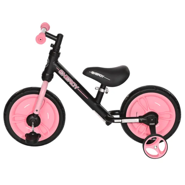 Bicicletă fără pedale Lorelli ENERGY 2in1 11" Metal/ Pink Black photo 2 Bicicletă fără pedale Lorelli ENERGY 2in1 11" Metal/ Pink Black photo 2